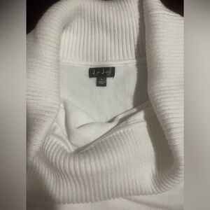 J for Justify Women’s Cream Cowl Neck Sweater, size XL